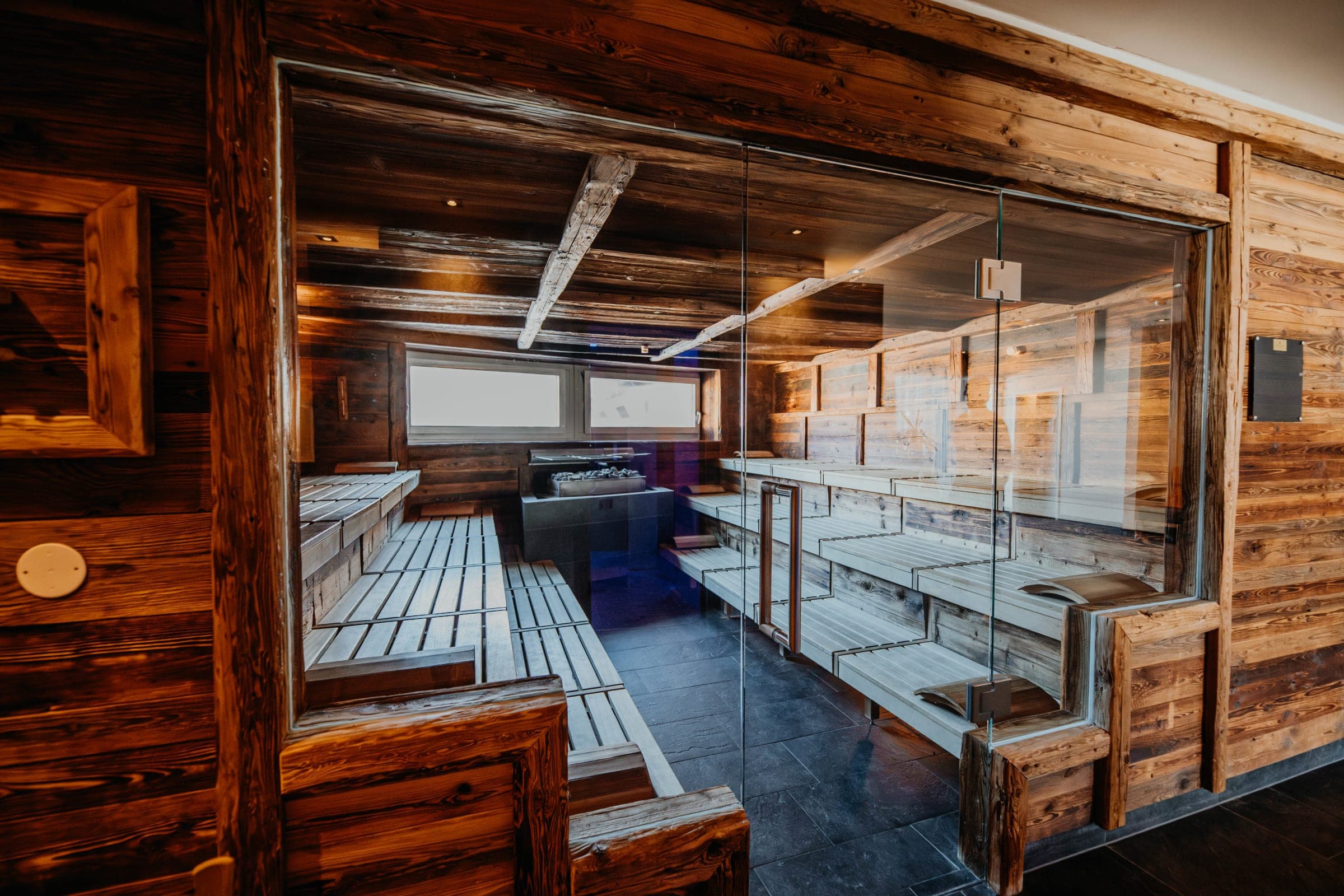 Finnish sauna in the spa of the Post Seefeld